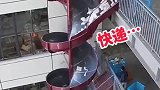 滑梯传送带，包裹全摔坏了