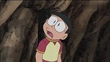 哆啦A梦：大雄在荒岛，找到自己住的洞穴，还刻了个哆啦A梦！