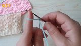 毛线编织的技巧，麦穗花纹的编织方法！