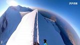 恐怖的上帝视角！意大利小哥徒步攀上阿尔卑斯第二高峰