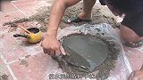 小伙捡来一片树叶，把几块钱的水泥倒上去，成品让人眼前一亮