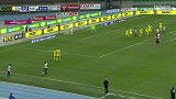 第38分钟帕尔马球员库茨卡进球 切沃0-1帕尔马