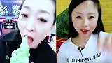 美女直播一口秒超大雪糕，结果出乎意料