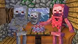 Minecraft动画：骷髅的悲伤故事，骷髅与僵尸同归于尽！