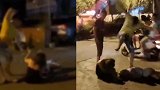 混酒喝还挑衅？广西一女子凌晨在酒吧附近被当街暴打