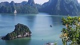 美丽的越南下龙湾天堂岛