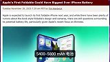 苹果折叠屏iPhone电池容量首曝