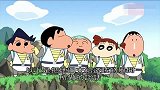 蜡笔小新：五傻在独木上漂流，唯独他在桥上很享受，不料却是这样