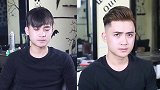 宅男小哥看着无精打采的，改造发型后，秒变帅气型男！