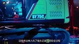 中国小伙开挖掘机走钢丝，这技术出神入化了！镜头记下全过程！
