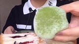 抹茶味的面包，真的太好吃了！