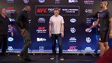 UFC-18年-格斗之夜140媒体日对视 彭兹尼比奥黑超亮相型男范儿十足-专题