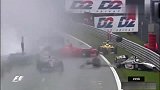 赛车史上最精彩的雨战，轮胎满天飞，舒马赫冲进维修站准备开干