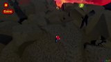 超级马里奥游戏动画：马里奥火山熔岩池边探险三