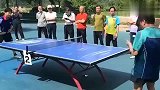 这就是中国乒乓球为啥这么厉害！公园老大爷！