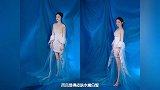 再次被李沁的美惊艳到，身穿长纱白裙登盛典舞台美若天仙