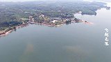 航拍广西横县西津湿地公园，水乡环境风景优美，犹如世外桃源