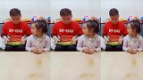 搞笑熊孩子：萌爸爸给小妹妹烤串肉丸糖