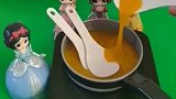 白雪公主做了一锅南瓜粥，公主们都吃得好开心啊
