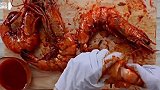 【万饿之源】巨型麻辣虎虾大口大口吃太爽了！！