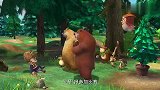 熊出没：光头强拿咸鱼练武，还没练成呢，就被肥波吃了