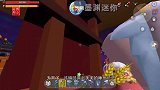 迷你世界空岛生存30：叶子的4层水晶玻璃农场，建造成功了