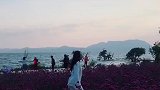 走在花海中，漫步夕阳下