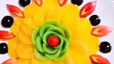水果拼盘拼花太美了你学会了吗？