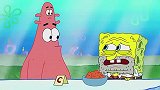 珊迪看见胡子拉碴的海绵宝宝，帮他拾取信心