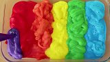 DIY泡沫彩虹泥，无硼砂，仙美有范圈粉解压，超爱