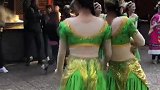 精彩的丽江千古情街演。