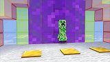 Minecraft动画《彩虹跑道》，末影人瞬移到终点太赖皮！