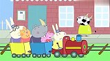 小猪佩奇:佩奇乔治今天做的“火车”,为什么不在铁轨上跑呢?