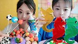 大妹子直播吃棒棒糖、小海马，看上去味道不错，是我向往的生活