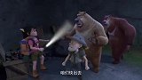 熊出没之探险日记：强哥碰到了陷阱，洞穴要塌了，赶紧离开这里