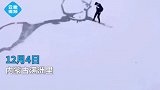 最美雪地画！内蒙古男子雪地画出“医护工作者”画像，网友高手