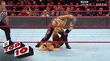 WWE-18年-RAW第1299期十佳镜头：杰夫哈迪赢得全美冠军-专题