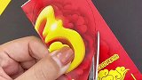 用完的刮刮乐做红心灯笼！