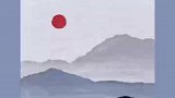 油画棒也能，画出水墨画