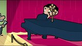 憨豆先生卡通版：憨豆在钢琴上捣乱，结果别人不买了