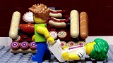 乐高定格动画：乐高小子喜欢喝饮料