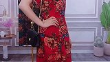 红色改良旗袍，勾勒出热烈和激情即使经历岁月沉淀，风采依然气质穿搭 谁穿谁好看 每日穿搭