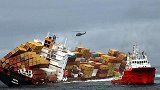 蒙古货船凌晨触礁严重倾斜 东海救助局紧急救援：15人全部获救