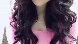 秀外慧中的小姐姐，身穿粉色长袖，发型非常的好看！