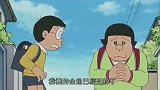 小姝的金鱼死掉了，大雄竟然还能笑的这么开心。