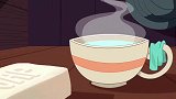 杰瑞把泰菲扔进茶杯里，茶杯的水立马变黑！