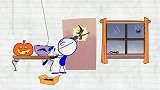 铅笔动画：不给糖的铅笔人，万圣节快乐