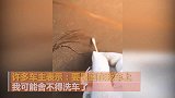 80后设计师在“脏车”上作画走红：画完车主舍不得洗