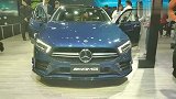 2019广州车展 实拍梅赛德斯-AMG A35L车头细节