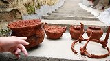 湖南宁乡发现千年古墓群 一东汉平民墓挖出“火锅”